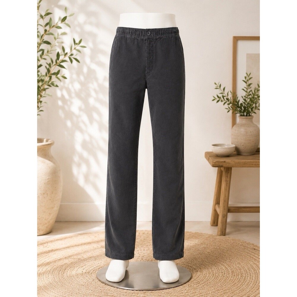 Vuori Men’s Optimist Elastic Waist Pant Charcoal Corduroy Jogger Size M